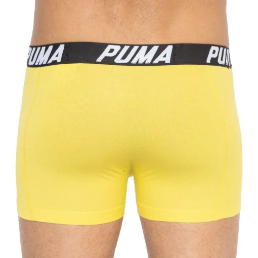 Труси-боксери Puma SPACEDYE STRIPE BOXER 2P сірий, жовтий Чол XL