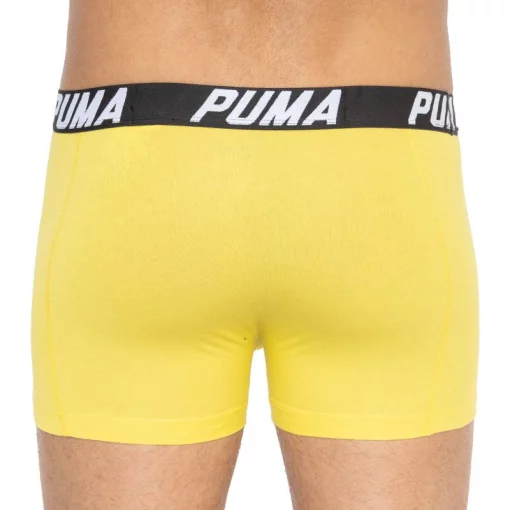 Труси-боксери Puma SPACEDYE STRIPE BOXER 2P сірий, жовтий Чол S