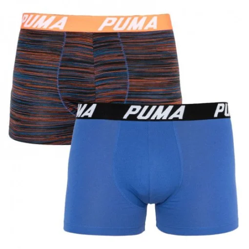Труси-боксери Puma SPACEDYE STRIPE BOXER 2P синій, червоний Чол S