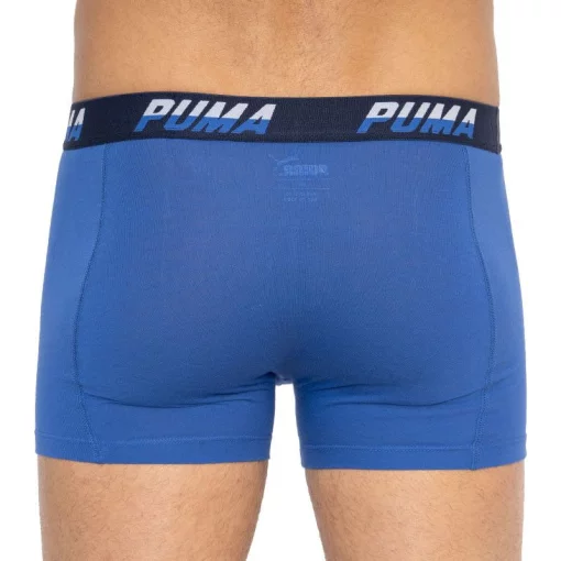 Труси-боксери Puma LOGO AOP BOXER 2P синій, білий Чол M