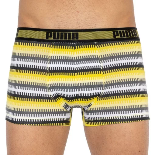 Труси-шорти Puma WORLDHOOD STRIPE TRUNK 2P білий, сірий, чорний, жовтий Чол S