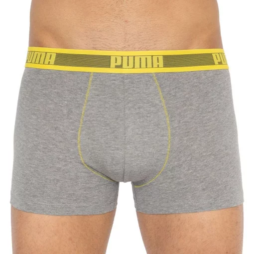 Труси-шорти Puma WORLDHOOD STRIPE TRUNK 2P білий, сірий, чорний, жовтий Чол S