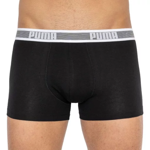 Труси-шорти Puma WORLDHOOD STRIPE TRUNK 2P сірий, білий, чорний Чол S