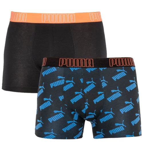 Труси-боксери Puma BIG LOGO AOP BOXER 2P чорний, синій Чол S