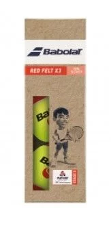 М'ячі для тенісу Babolat RED FELT paper pack 3 ball