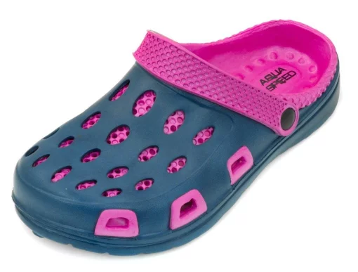 Крокси Aqua Speed SILVI 6922 синій, рожевий Діт 31