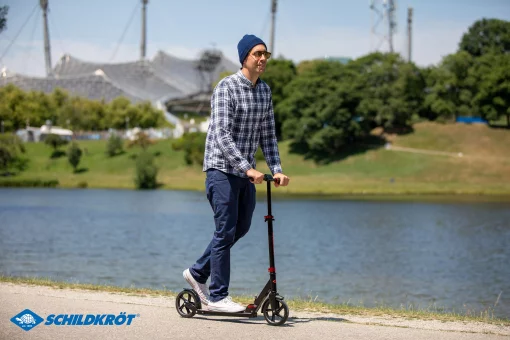 Міський самокат Schildkröt City Scooter Street Master 200mm Red чорно-червоний Уні Max:100 кг