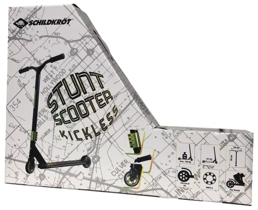 Самокат трюковий Schildkröt Kickless Forest чорно-зелений Уні Max:100 кг