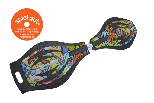 Вейвборд Schildkröt Waveboard Good Vibes Graffiti чорний, мультиколор Уні Max:80 кг