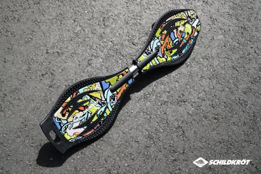 Вейвборд Schildkröt Waveboard Good Vibes Graffiti чорний, мультиколор Уні Max:80 кг