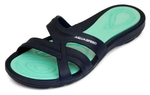 Шльопанці Aqua Speed PANAMA 6602 темно-синій, бірюзовий Жін 37