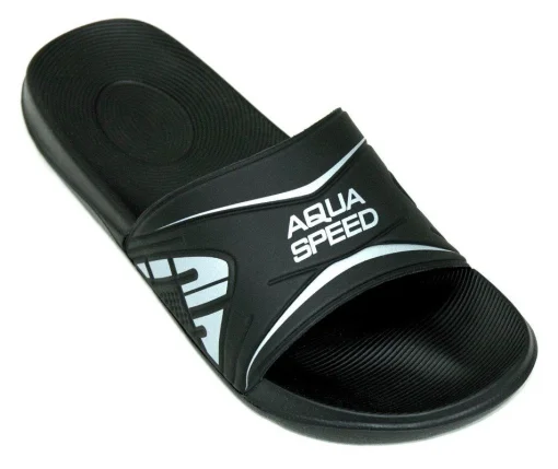 Шльопанці Aqua Speed DAKOTA 6809 чорний, сріблястий Чол 44