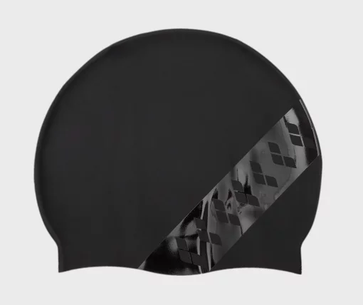Шапка для плавання Arena TEAM STRIPE CAP чорний Уні OSFM