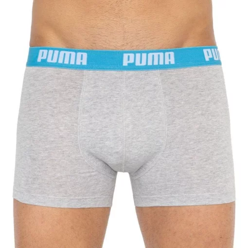 Труси-боксери Puma BASIC BOXER 2P сірий, жовтий Чол XL