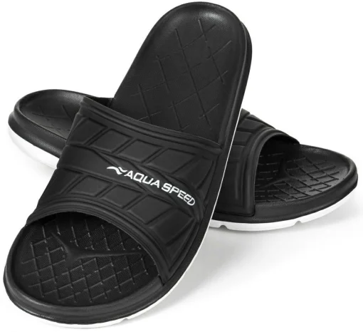 Шльопанці Aqua Speed ASPEN 9338 чорний, білий Чол 40