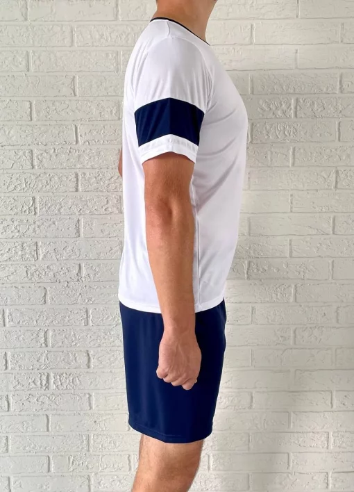 Футболка X2 League II, розмір M (білий/темно-синій) VX2002W/DB-M