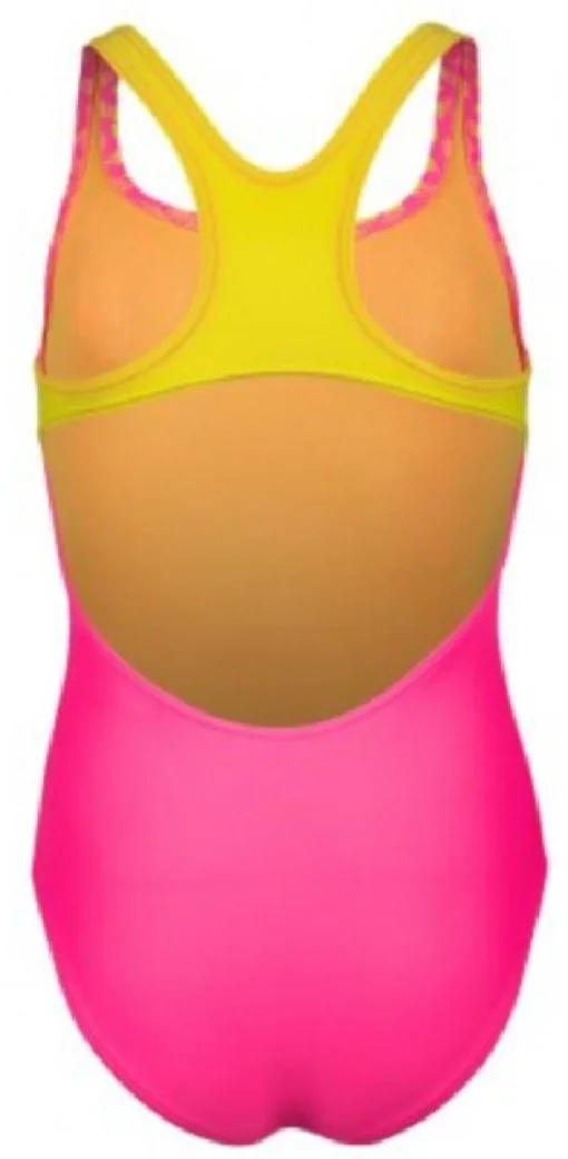 Купальник для дівчат Arena KIKKO V SWIMSUIT SWIM PRO BACK фіолетовий, жовтий Діт 128 см