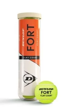 М'ячі для тенісу Dunlop Fort clay court 4B пластик банка