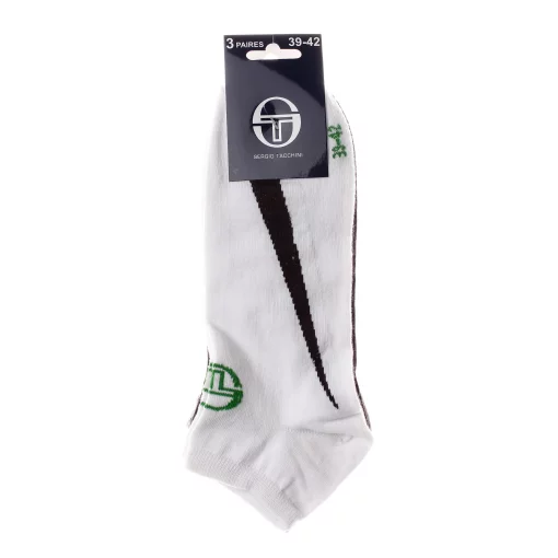 Шкарпетки Sergio Tacchini 3-pack білий, сірий Уні 39-42