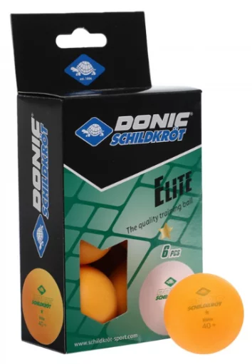 М'ячі Donic Elite 1звезда 40+ (6шт.) orange