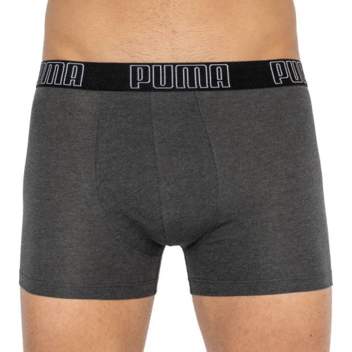 Труси-боксери Puma BIG LOGO AOP BOXER 2P темно-сірий, білий Чол M