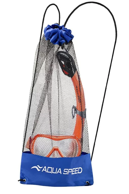 Набір маска і трубка Aqua Speed ALIZE FS + SAMOS 61090 помаранчевий Уні OSFM