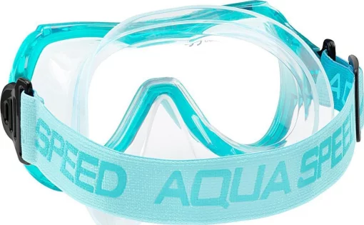 Маска для дайвінгу Aqua Speed ALIZE FS 61095 блакитний дитячий One Size (622-04)
