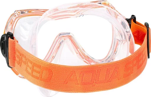 Маска для дайвінгу Aqua Speed ALIZE FS 61094 помаранчевий дитячий One Size (622-75)
