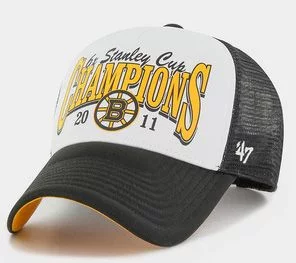 Кепка-тракер 47 Brand NHL BOSTON BRUINS FOAM CHAMP чорний, білий, помаранчевий Уні OSFA