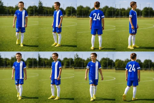 Дитяча футбольна форма X2 League (футболка+шорти), розмір S (синій/білий)