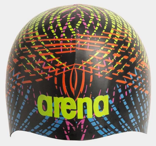 Шапка для плавання Arena POOLISH MOULDED чорний, синій, червоний, жовтий Уні OSFM