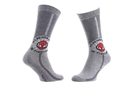 Шкарпетки SPIDER MAN SPIDER TISSE SA TOILE сірий Діт 27-30, арт.63051381-2