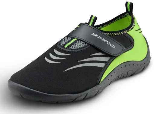 Аквашузи Aqua Speed AQUA SHOE MODEL 27A 7595 чорний, сірий, флуоресцентний жовтий Уні 35