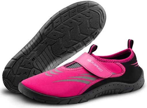 Аквашузи Aqua Speed AQUA SHOE MODEL 27C 7624 рожевий, сірий, чорний Уні 40