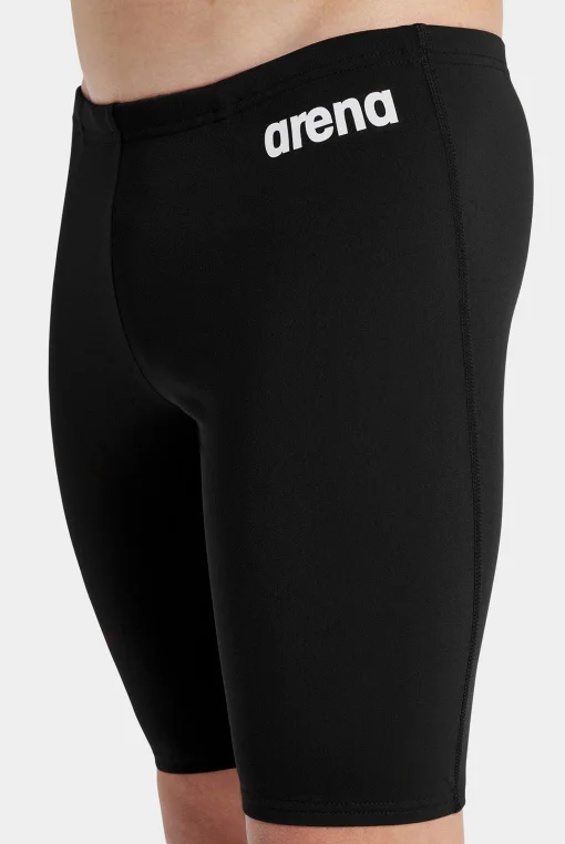 Плавки Arena TEAM SWIM JAMMER SOLID чорний, білий дитячий 152 см (004772-550)