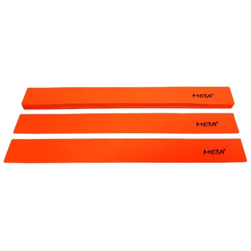 Набір плоских прямих фішок-маркерів Meta Flat Line Marker Set of 10 помаранчевий Уні 5,5х50 см