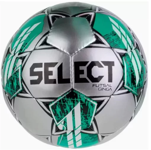 М'яч футзальний Select FUTSAL GINGA сріблястий, чорний, зелений Уні 4