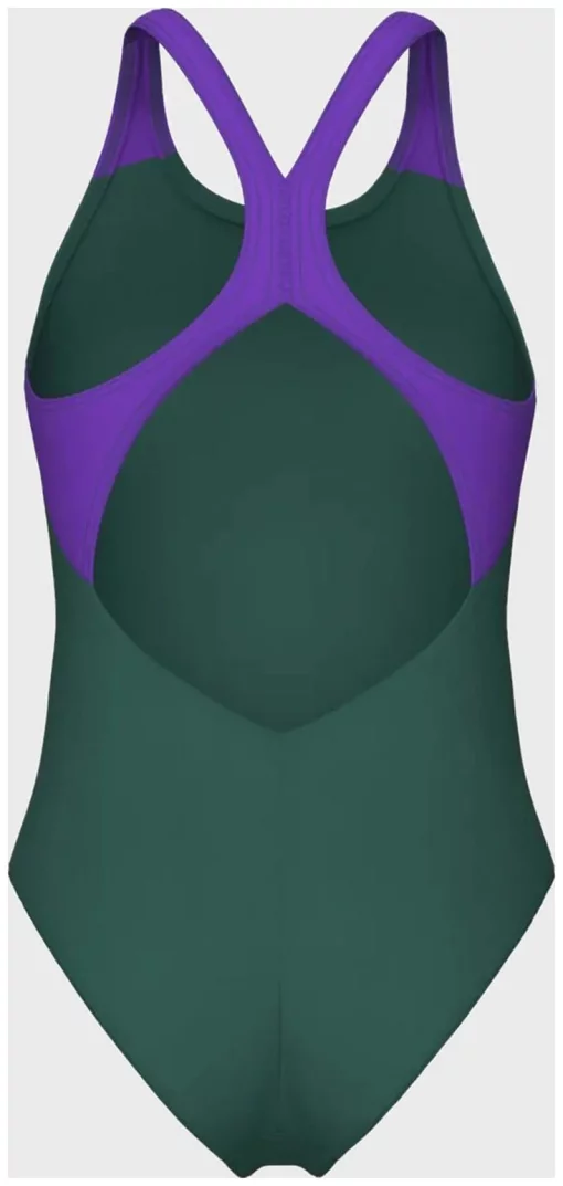 Купальник закритий для жінок Arena BRIGHT GLARE SWIMSUIT V BACK зелений Жін 36