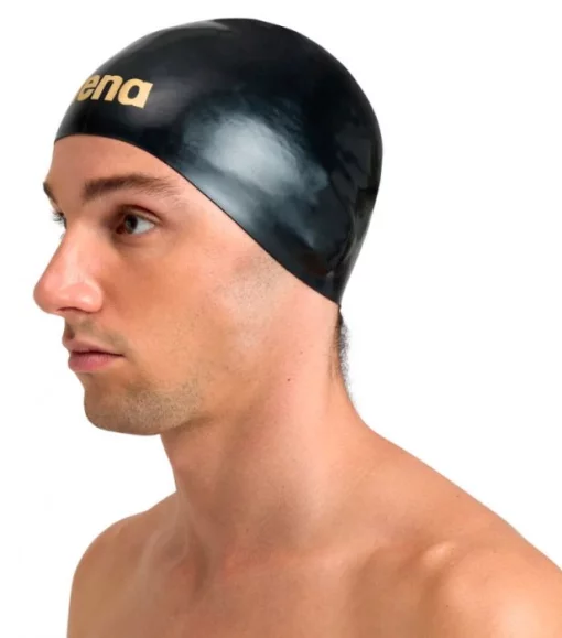 Шапка для плавання Arena MOULDED PRO II чорний, золотистий Уні OSFM
