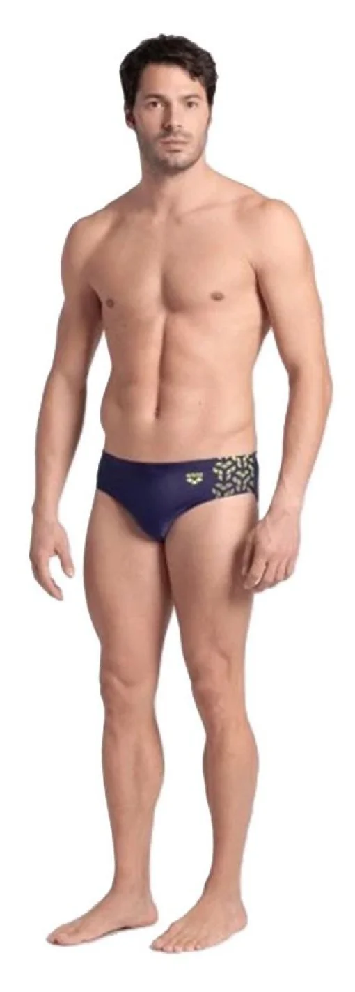 Плавки-сліпи для чоловіків Arena KIKKO V SWIM BRIEFS темно-синій, жовтий Чол
