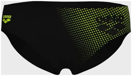 Плавки-сліпи для чоловіків Arena FOGGY DOTS SWIM BRIEFS чорний, жовтий Чол 90