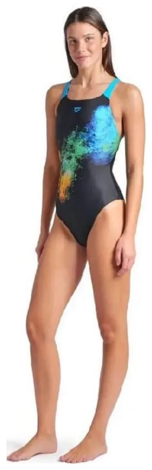 Купальник закритий для жінок Arena VIBRANT SWIMSUIT SWIM PRO BACK чорний Жін