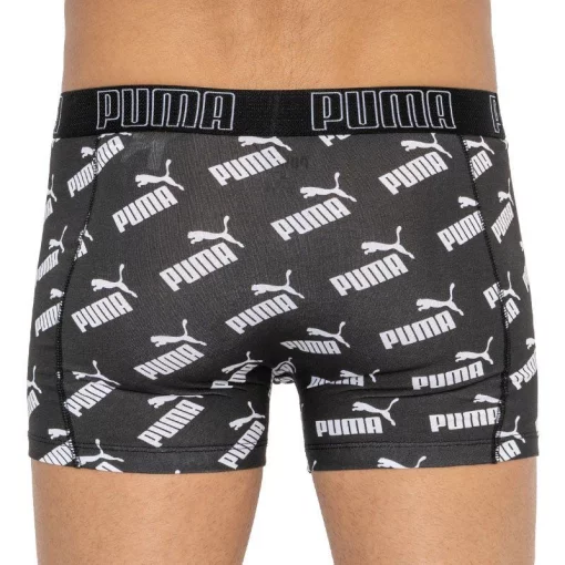 Труси-боксери Puma BIG LOGO AOP BOXER 2P темно-сірий, білий Чол M