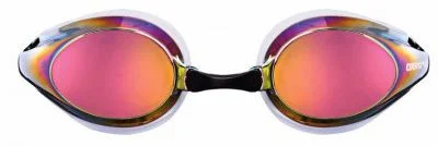 Окуляри для плавання Arena TRACKS MIRROR білий, помаранчевий, чорний Уні OFSM