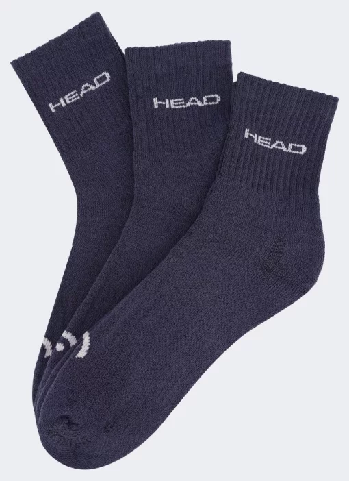 Шкарпетки Head ELEMENTS ALL SPORTS SHORT CREW 3P темно-синій Чол 39-42