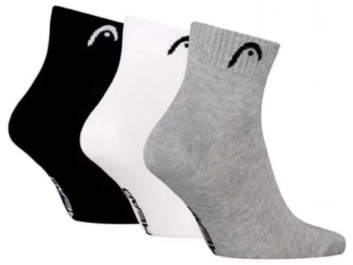 Шкарпетки Head ALL SPORTS TRAINING QUARTER 3P сірий, білий, чорний Чол 39-42