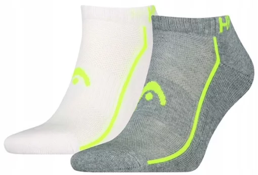 Шкарпетки Head ALL SPORTS PERFORMANCE SNEAKER 2P сірий, білий Чол 39-42