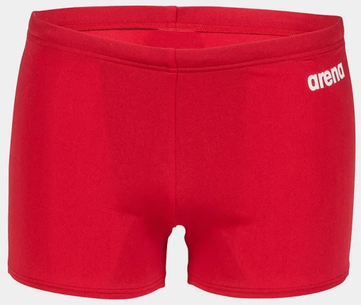 Плавки-боксери для хлопців Arena TEAM SWIM SHORT SOLID червоний, білий Діт