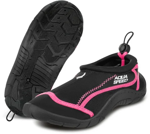 Аквашузи Aqua Speed AQUA SHOE MODEL 28D 9564 чорний, малиновий Уні 39