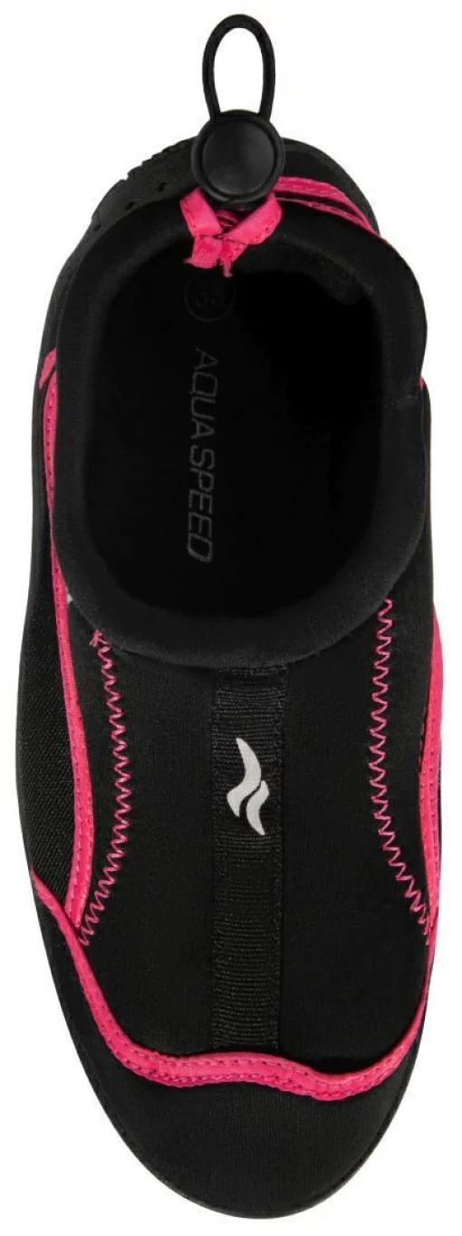 Аквашузи Aqua Speed AQUA SHOE MODEL 28D 9560 чорний, малиновий Уні 35